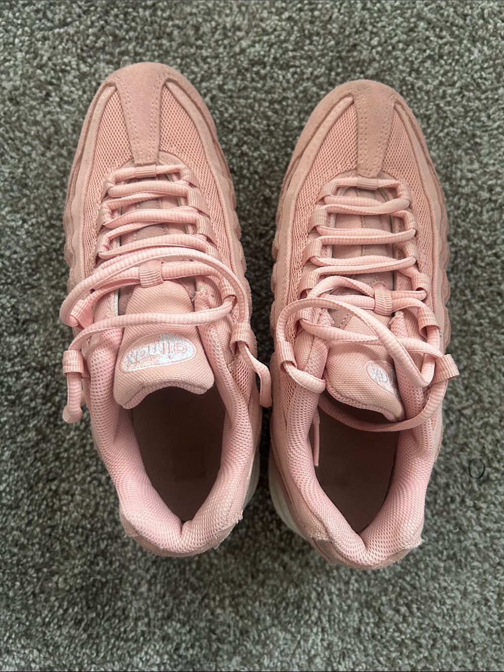 Nike Pink Suede & Mesh Air Cushion Sneakers airmax